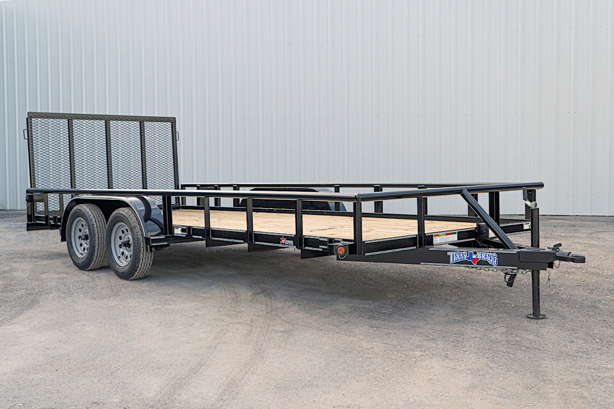 Texas Bragg 18'x83" Utility Trailer w/ 4' Gate (U2) - Image 3