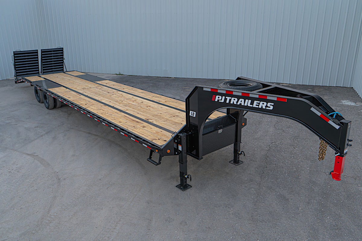 PJ Trailers 40'x102" Gooseneck Low Pro Flatbed Trailer w/ Duals (LD) - Image 4