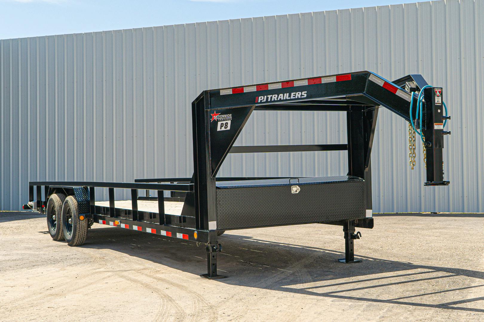 PJ Trailers 24'x83" Gooseneck Angle Pipetop Equipment Trailer (P8) - Stock #86070 - Image 2 of 22