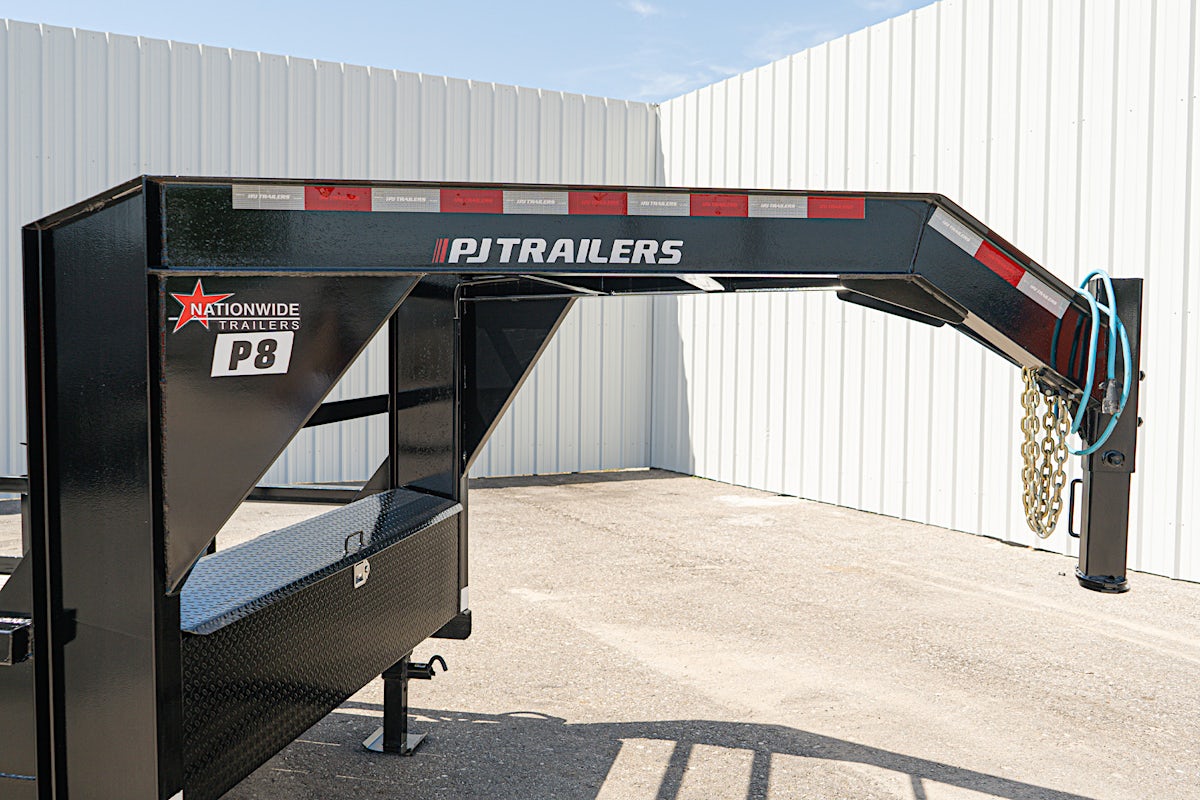 PJ Trailers 24'x83" Gooseneck Angle Pipetop Equipment Trailer (P8) - Image 6