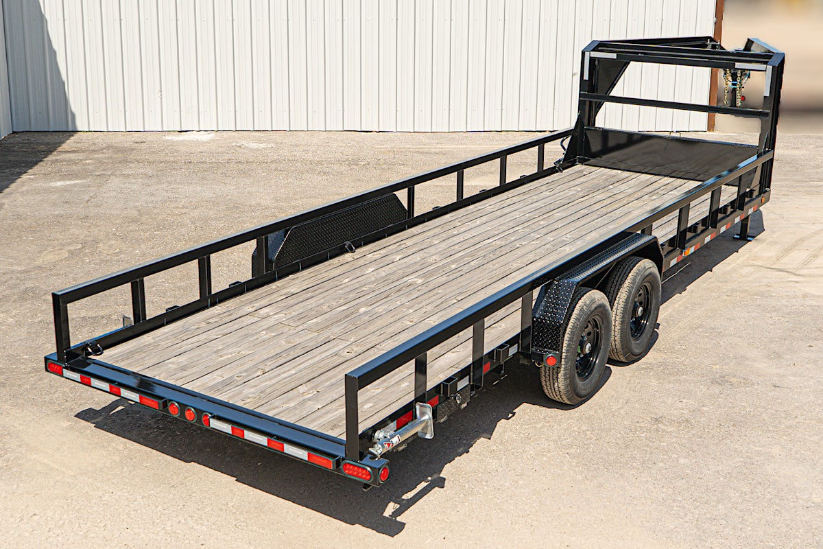 PJ Trailers 24'x83" Gooseneck Angle Pipetop Equipment Trailer (P8) - Image 16