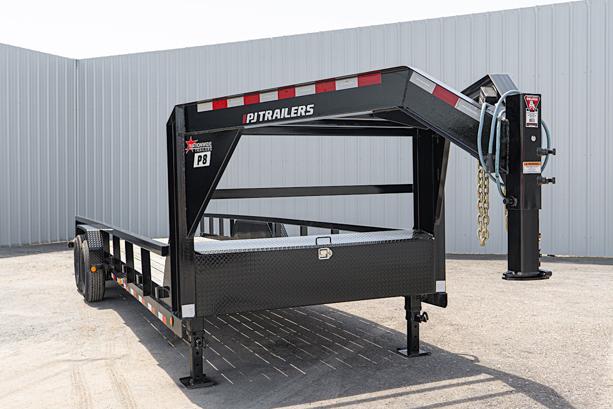PJ Trailers 24'x83" Gooseneck Angle Pipetop Equipment Trailer (P8) - Image 22