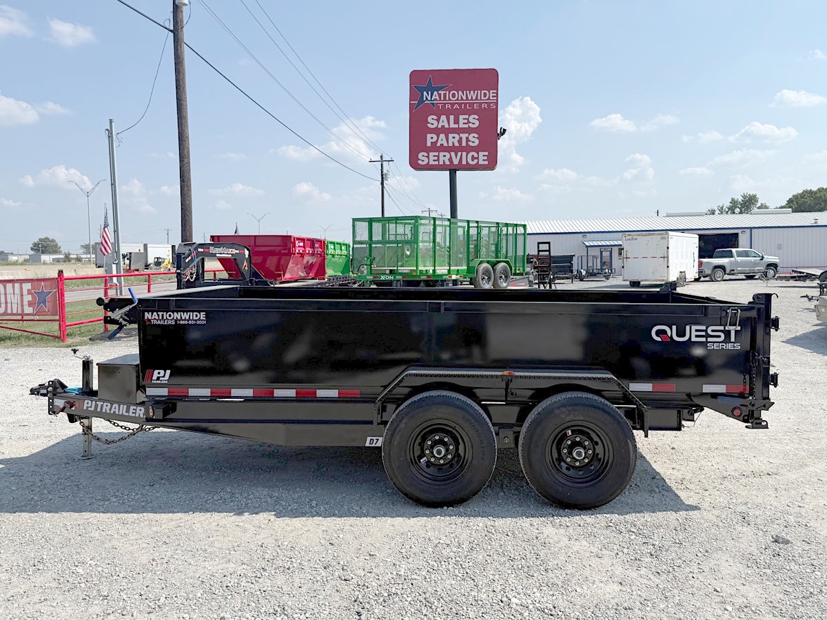 PJ Trailers 14'x83" Channel Dump Trailer (D7) - Image 1