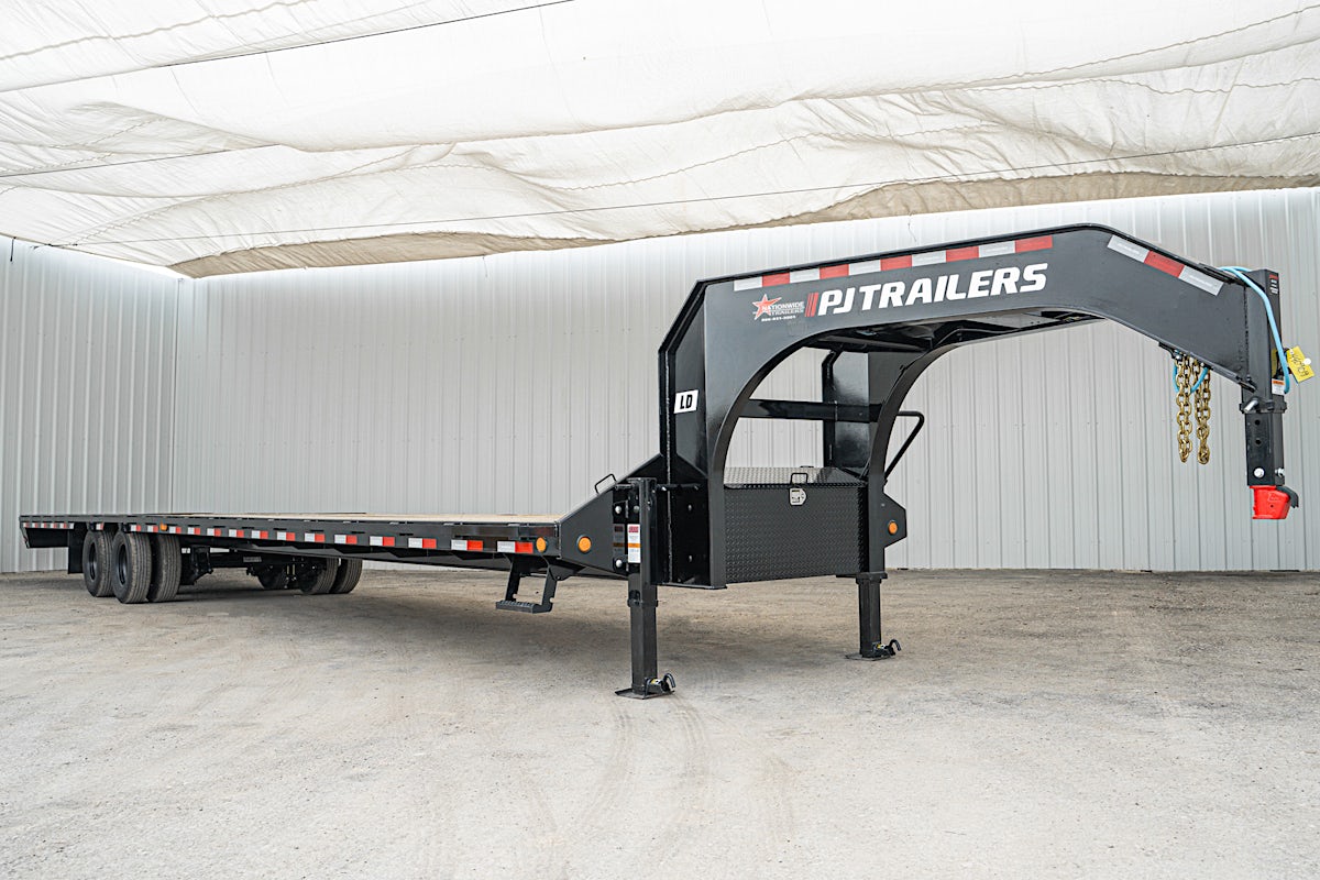 PJ Trailers 40'x102" Gooseneck Low Pro Flatbed Trailer w/ Duals (LD) - Image 3