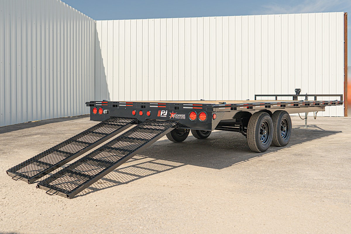 PJ Trailers 20'x101" Med. Duty 6" Channel Deckover Flatbed Trailer (L6) - Image 15