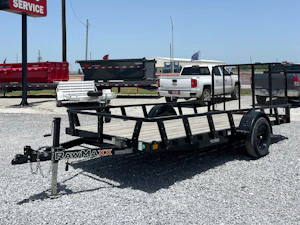 RawMaxx 14'x77" Pipetop Utility Trailer w/4' Gate (UTX)