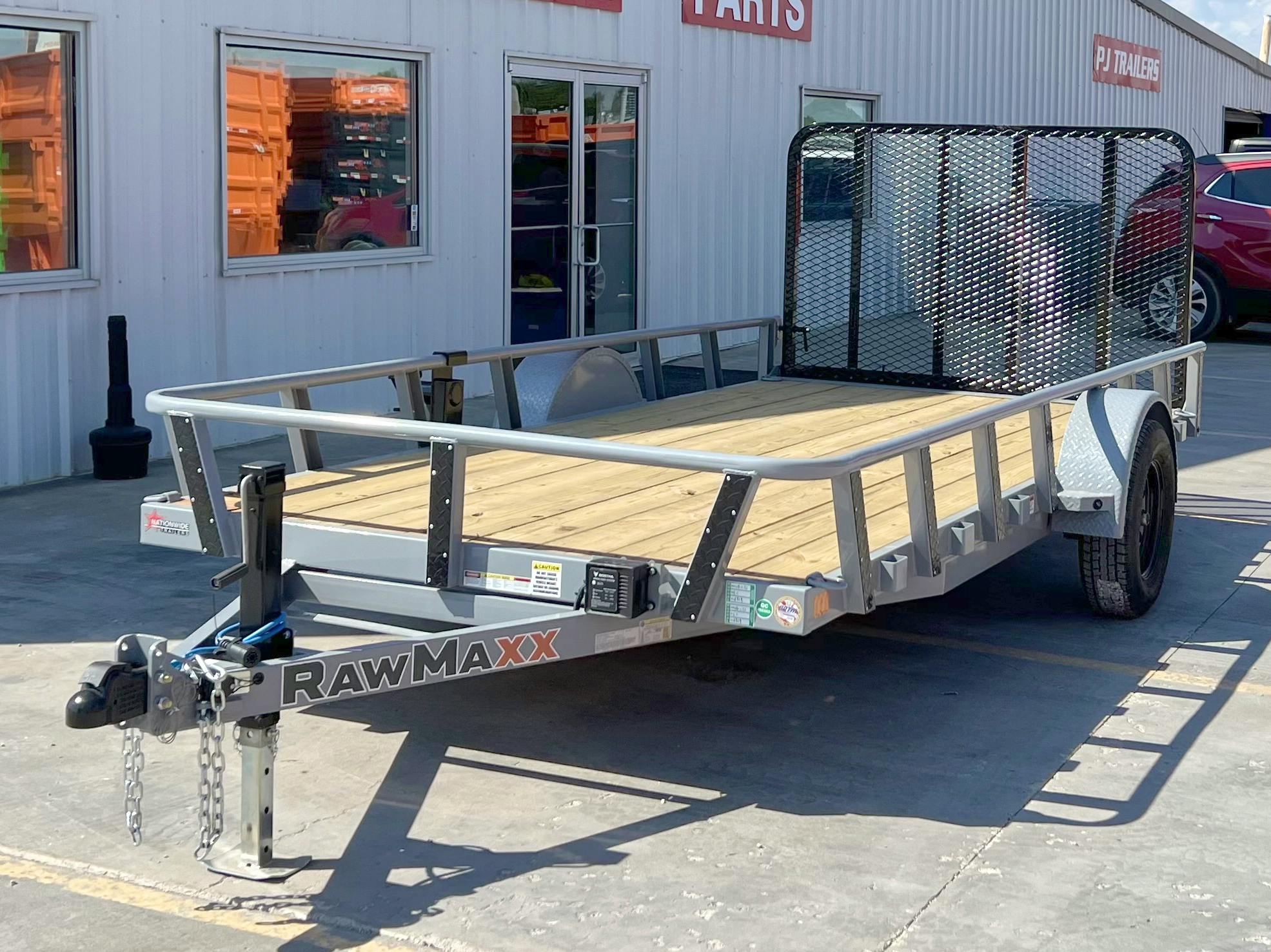 RawMaxx 14'x77" Pipetop Utility Trailer w/4' Gate (UTX) - Image 2