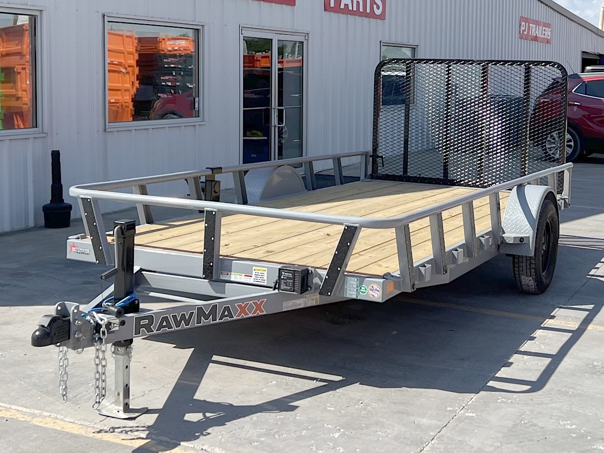 RawMaxx 14'x77" Pipetop Utility Trailer w/4' Gate (UTX) - Image 2