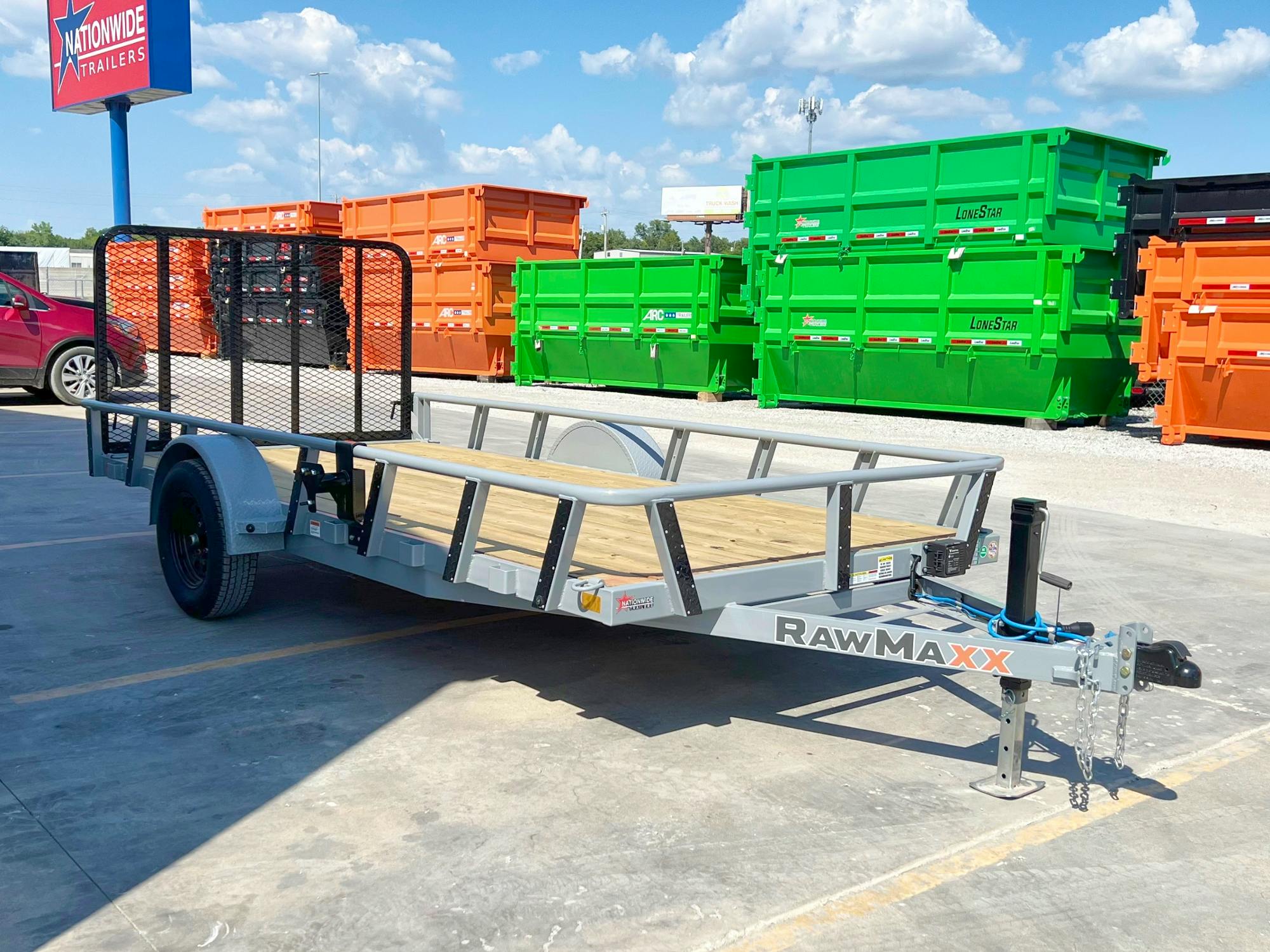 RawMaxx 14'x77" Pipetop Utility Trailer w/4' Gate (UTX) - Image 6