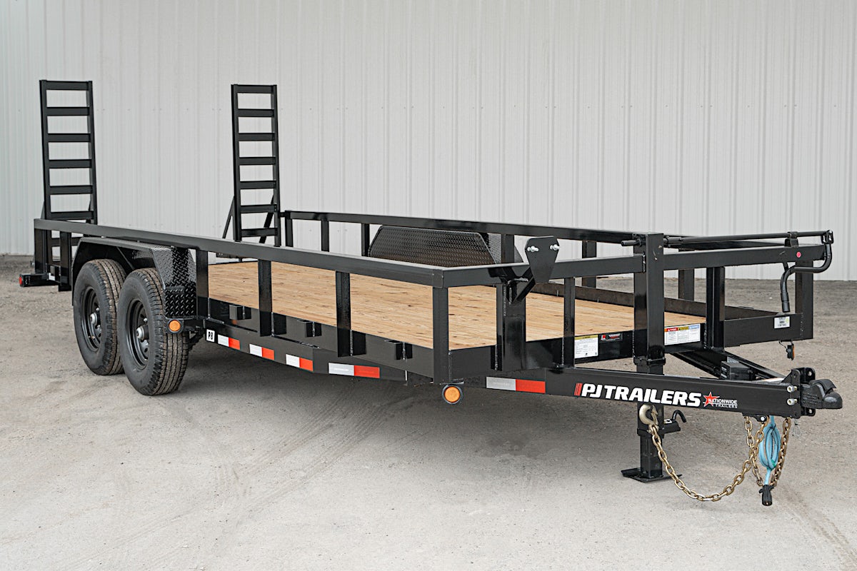 PJ Trailers 20'x83" Angle Pipetop Equipment Trailer (P8) - Image 2