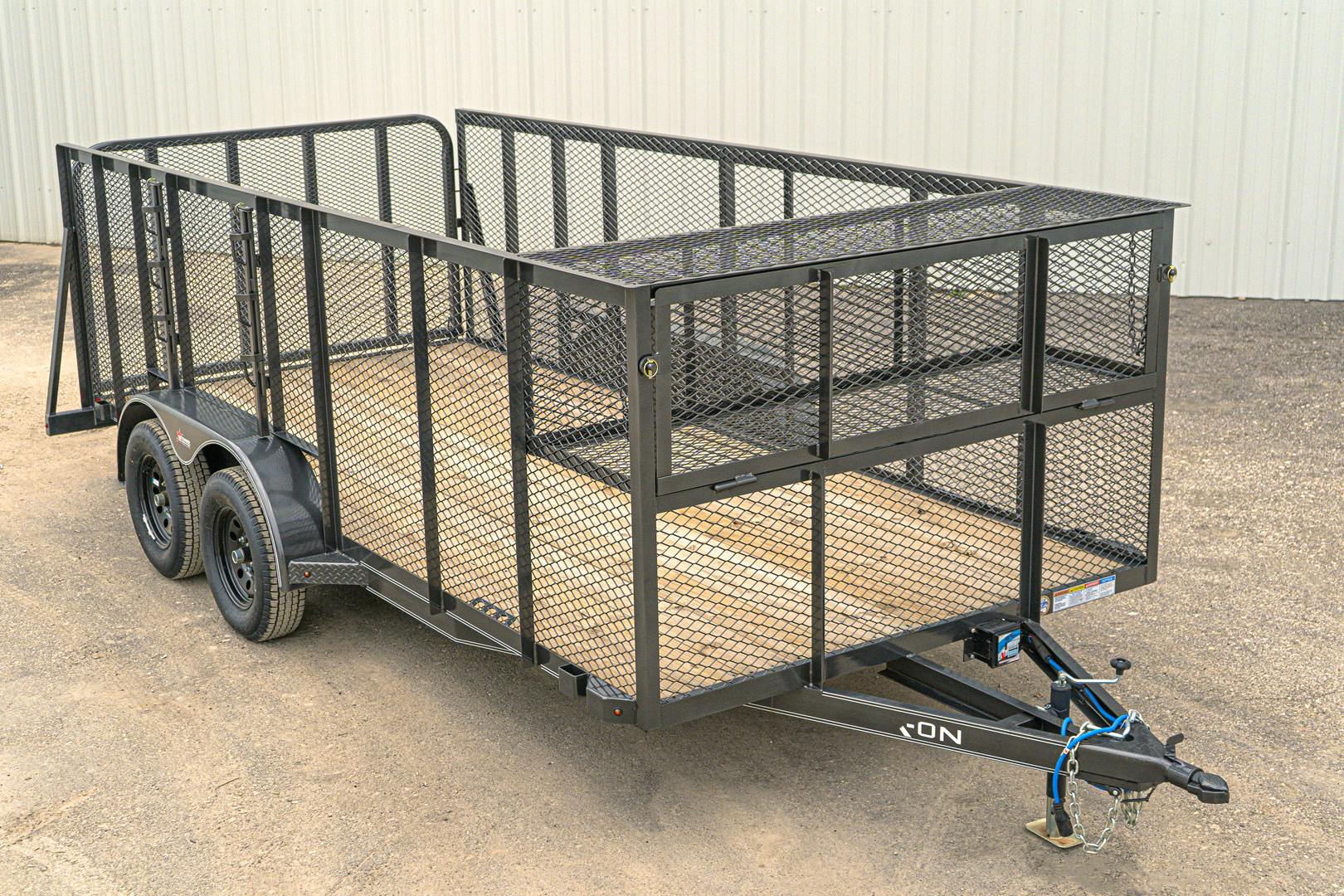 X-ON 16'x83" Landscape Trailer w/ 4' Sides & 4' Gate (L2) - Stock #86186 - Image 1 of 16