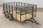 X-ON 14'x83" Landscape Trailer w/ 4' Sides & 4' Gate (L2) Stock #86188 - Thumbnail 1