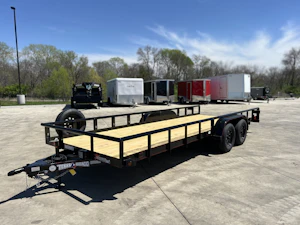 Texas Bragg 20'x83" Utility Trailer w/ Slide-In Ramps (U2)