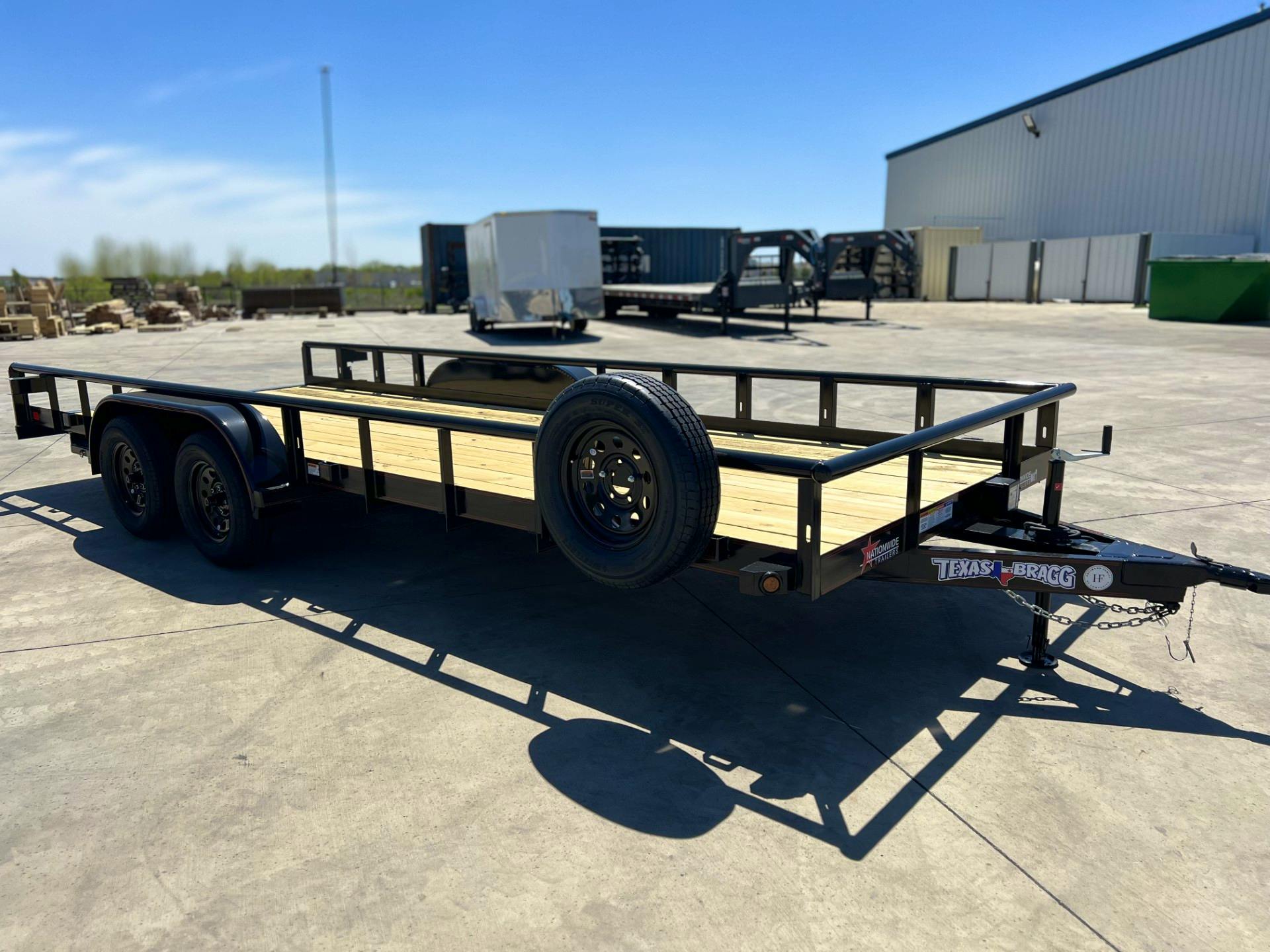 Texas Bragg 20'x83" Utility Trailer w/ Slide-In Ramps (U2) - Stock #86207 - Image 2 of 6