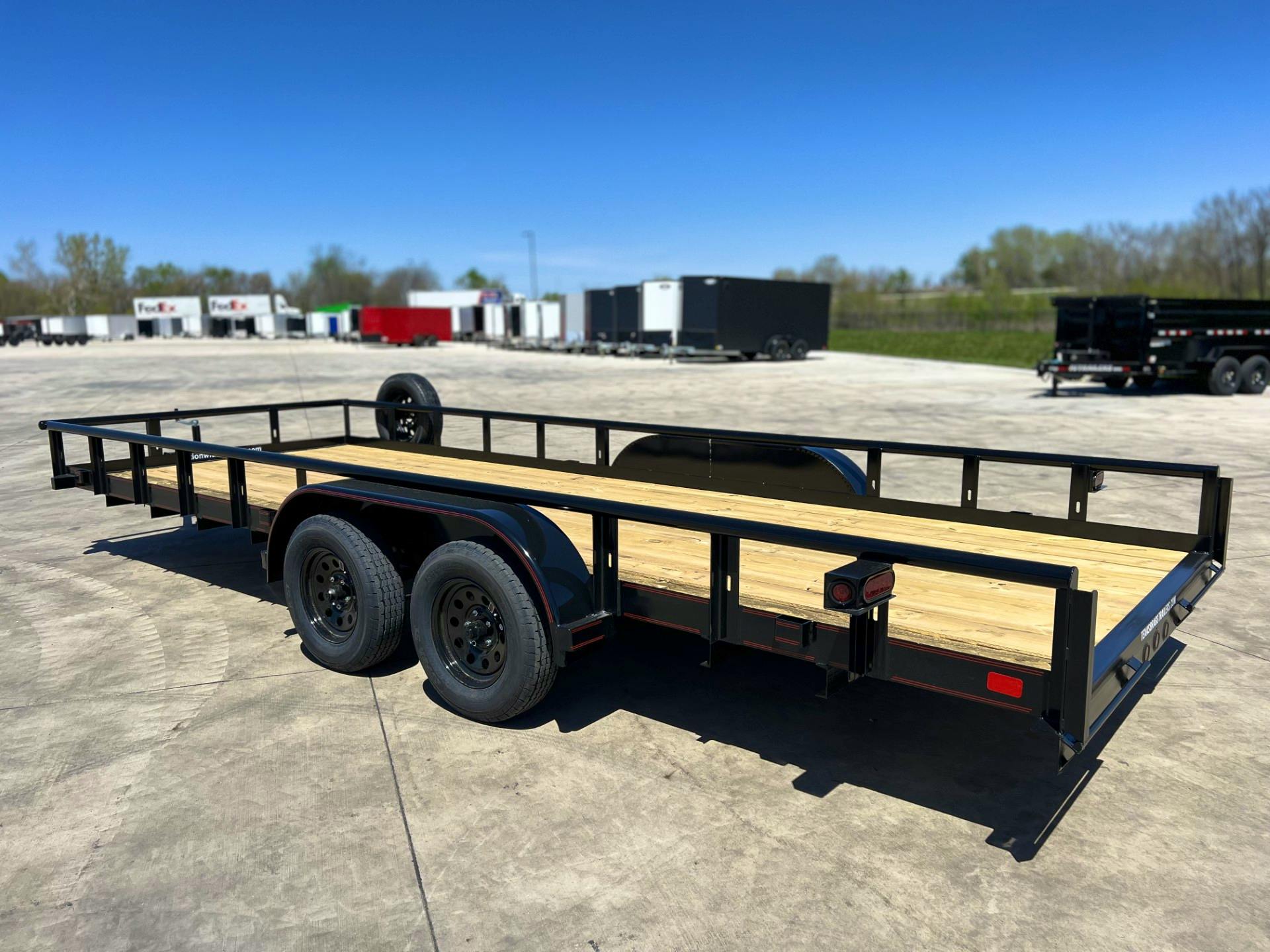 Texas Bragg 20'x83" Utility Trailer w/ Slide-In Ramps (U2) - Stock #86207 - Image 5 of 6