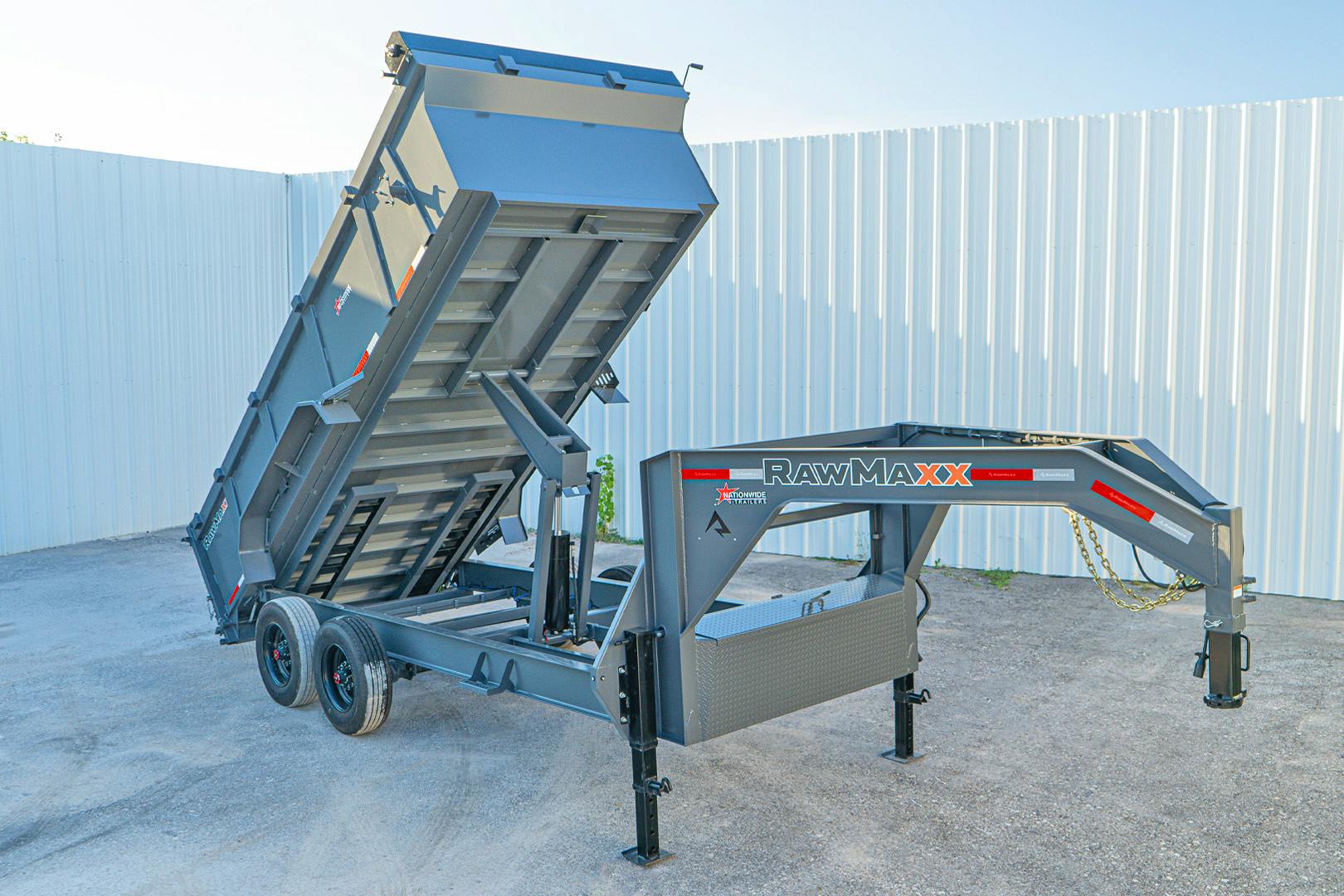 RawMaxx 16'x83" LTX Gooseneck Dump Trailer (LTX) - Stock #86210 - Image 1 of 17