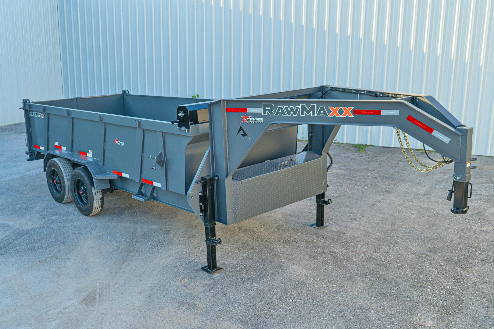 RawMaxx 16'x83" LTX Gooseneck Dump Trailer (LTX) - Stock #86210 - Image 2 of 17