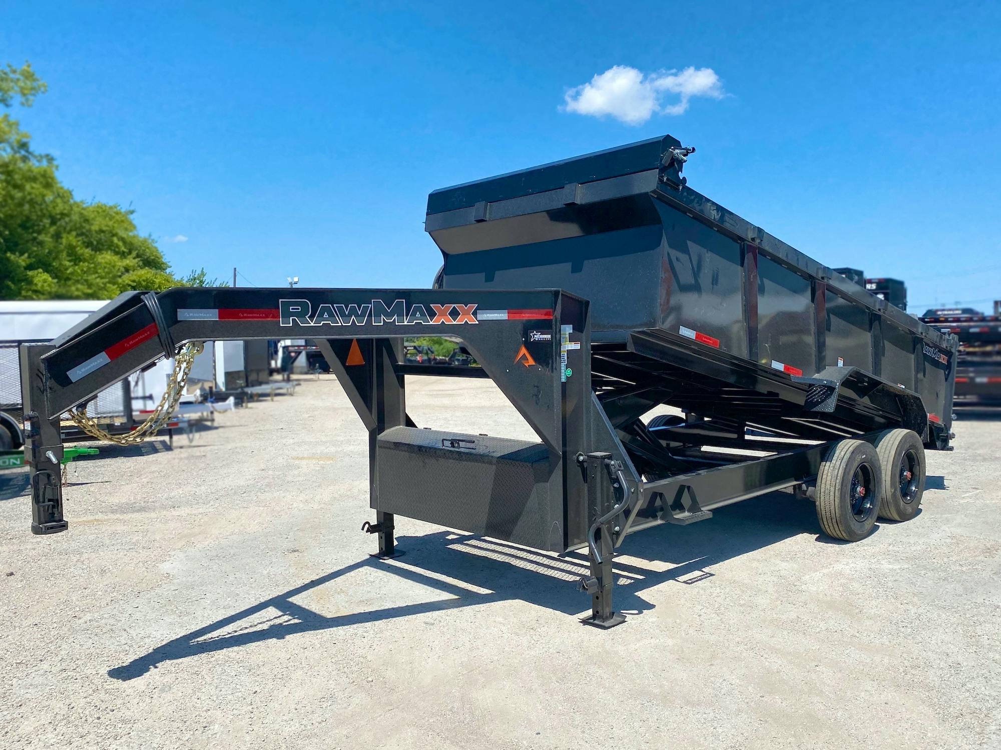 RawMaxx 16'x83" LTX Gooseneck Dump Trailer (LTX) - Image 1