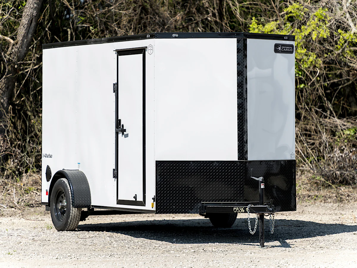 Continental Cargo 6'x12' Enclosed Cargo Trailer w/ Rear Ramp Door (V-Series) - Stock #86226 - Image 1 of 2 Continental Cargo 6'x12' Enclosed Cargo Trailer w/ Rear Ramp Door (V-Series) - Stock #86226 - Image 1 of 2