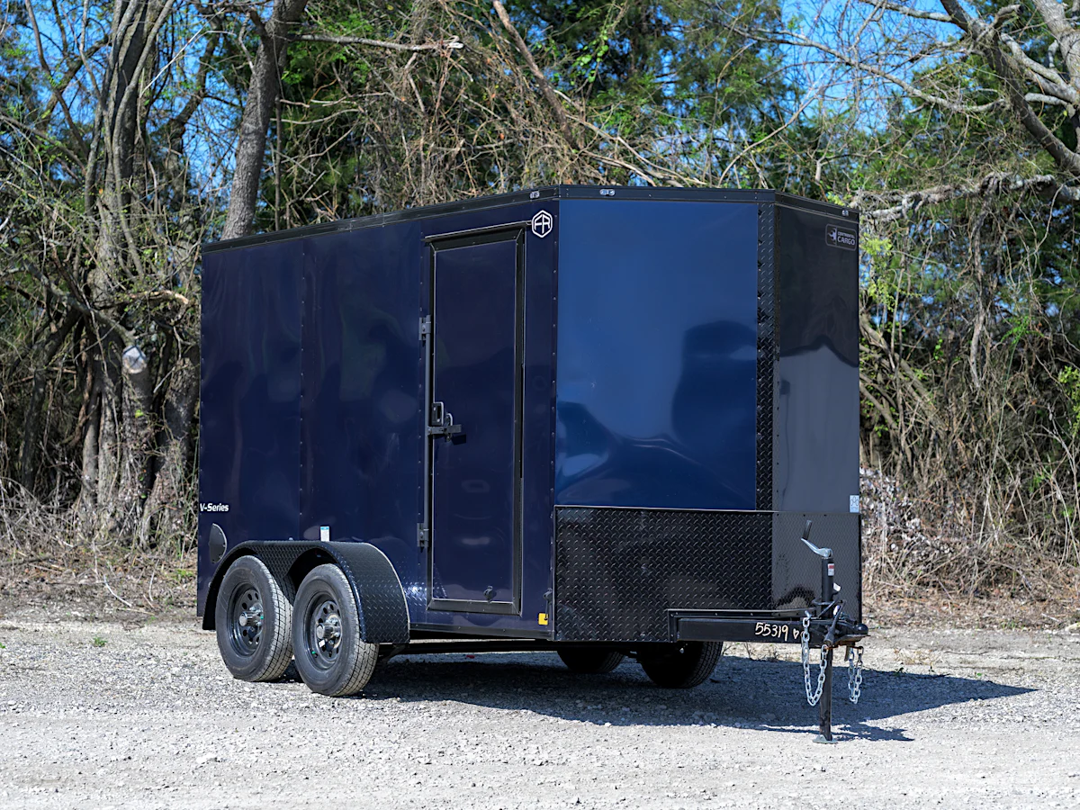 Continental Cargo 6'x12' Enclosed Cargo Trailer w/ Rear Ramp Door (V-Series) - Stock #86229 - Image 1 of 2 Continental Cargo 6'x12' Enclosed Cargo Trailer w/ Rear Ramp Door (V-Series) - Stock #86229 - Image 1 of 2