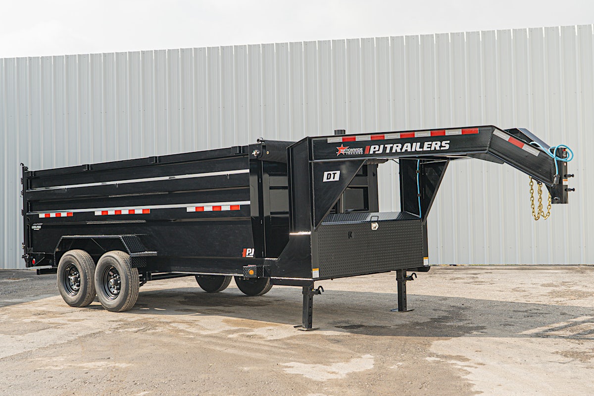 PJ Trailers 16'x83" Gooseneck Telescopic Dump Trailer w/ 4' Sides (DT) - Image 4