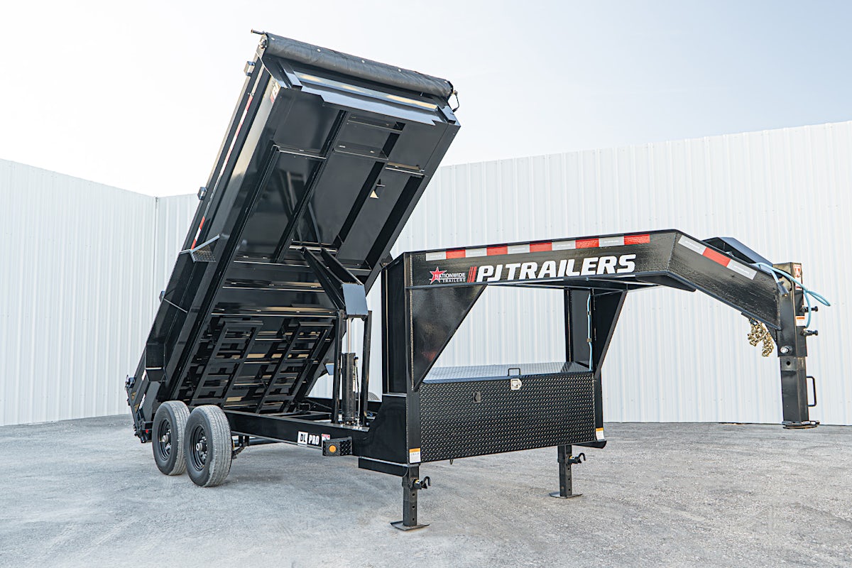 PJ Trailers 16'x83" Gooseneck Low Pro Dump Trailer w/ 2' Sides (DL) - Image 3
