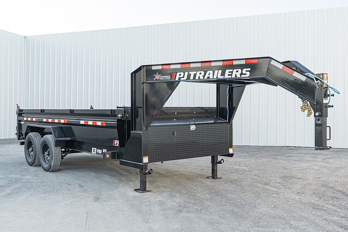 PJ Trailers 16'x83" Gooseneck Low Pro Dump Trailer w/ 2' Sides (DL) - Image 4