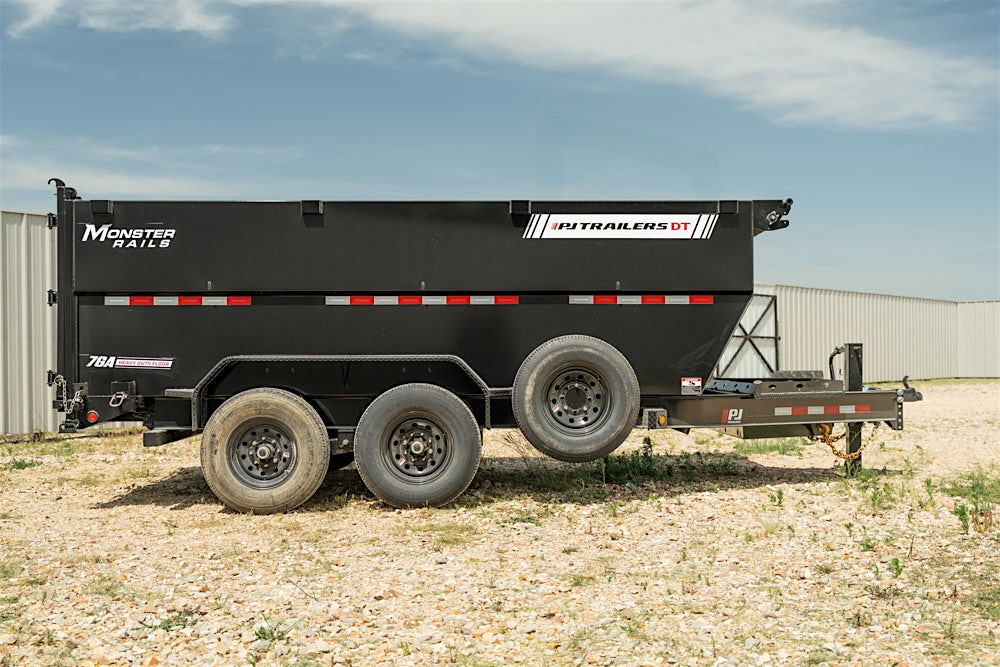 PJ Trailers 14'x83" Telescopic Dump Trailer w/ 4' Sides (DT) - Image 8