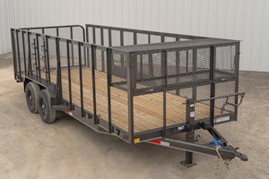 X-ON 20'x83" Landscape Trailer w/ 4' Sides & 4' Gate (L2)