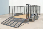 X-ON 14'x83" Landscape Trailer w/ 4' Sides & 4' Gate (L2) Stock #86259 - 9 more images