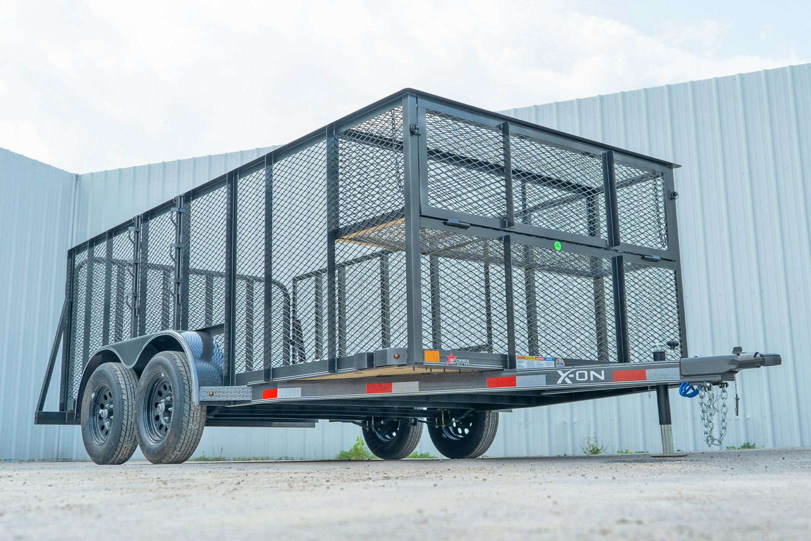 X-ON 14'x83" Landscape Trailer w/ 4' Sides & 4' Gate (L2)