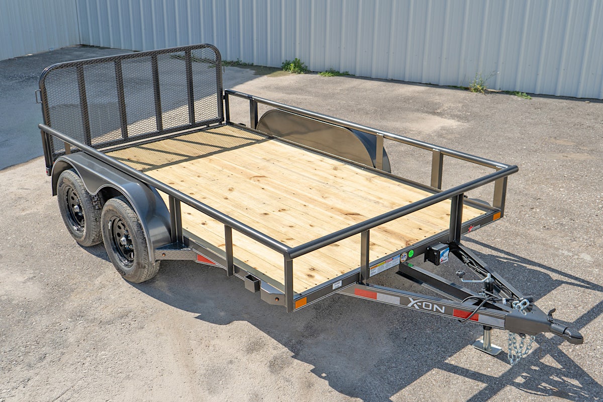 X-ON 12'x83" Utility Trailer w/ 3' Gate (U2) - Image 1