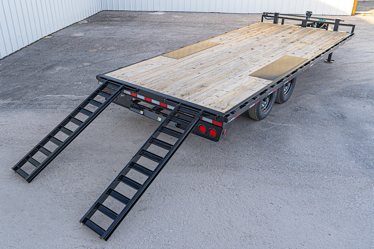 PJ Trailers 20'x102" 8" I-Beam Deckover Flatbed Trailer (F8) - Image 13