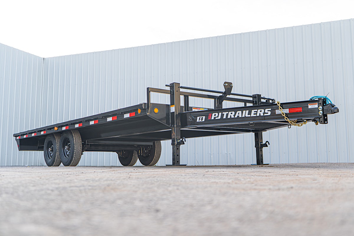 PJ Trailers 20'x102" 8" I-Beam Deckover Flatbed Trailer (F8) - Image 3