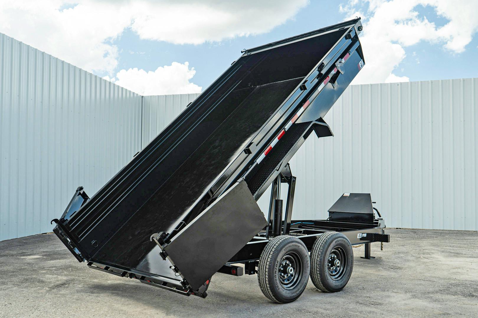 PJ Trailers 14'x83" Low Pro Dump Trailer w/ 2' Sides (DL) - Image 29