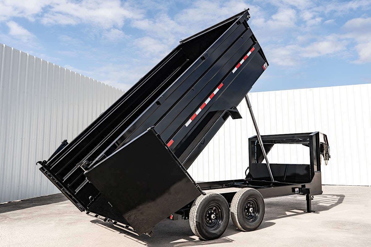 PJ Trailers 14'x83" GN Telescopic Dump Trailer w/ 4' Sides (DT) - Image 32