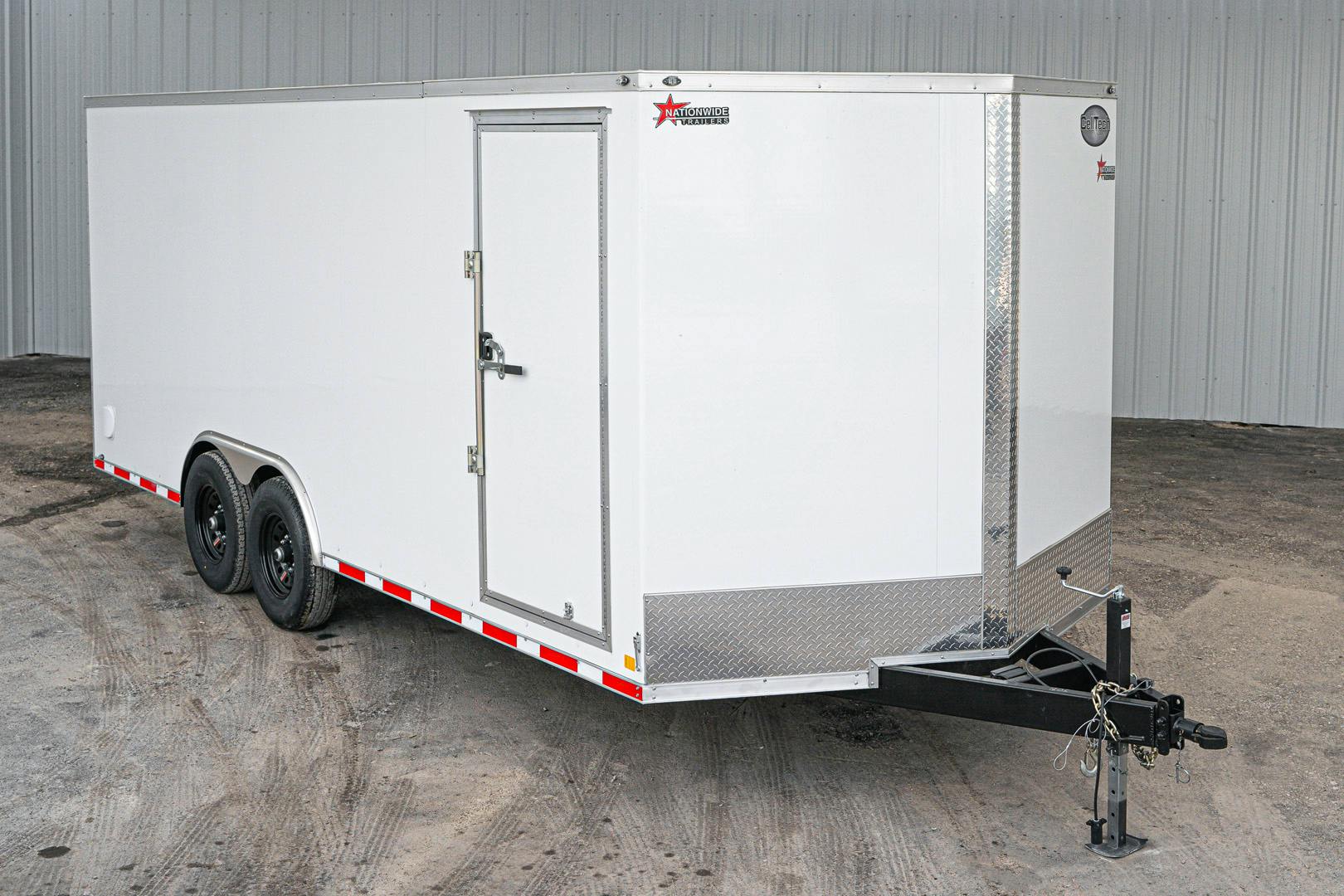 CellTech 8.5'x16' All-Steel Enclosed Cargo Trailer w/ Rear Barn Doors (C2) - Image 1