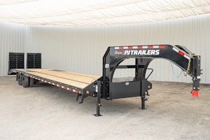 PJ Trailers 40'x102" Gooseneck Low Pro Flatbed Trailer w/ Duals (LD)