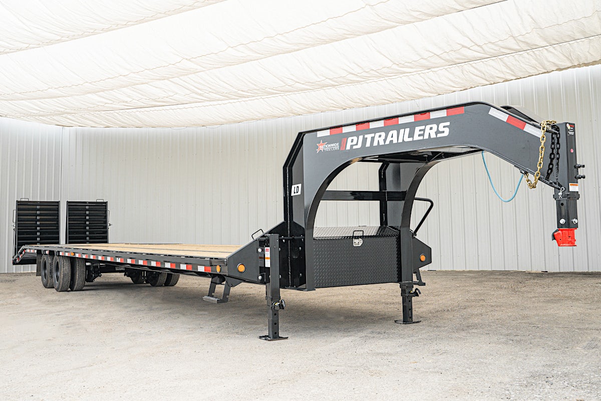 PJ Trailers 40'x102" Gooseneck Low Pro Flatbed Trailer w/ Duals (LD) - Image 5