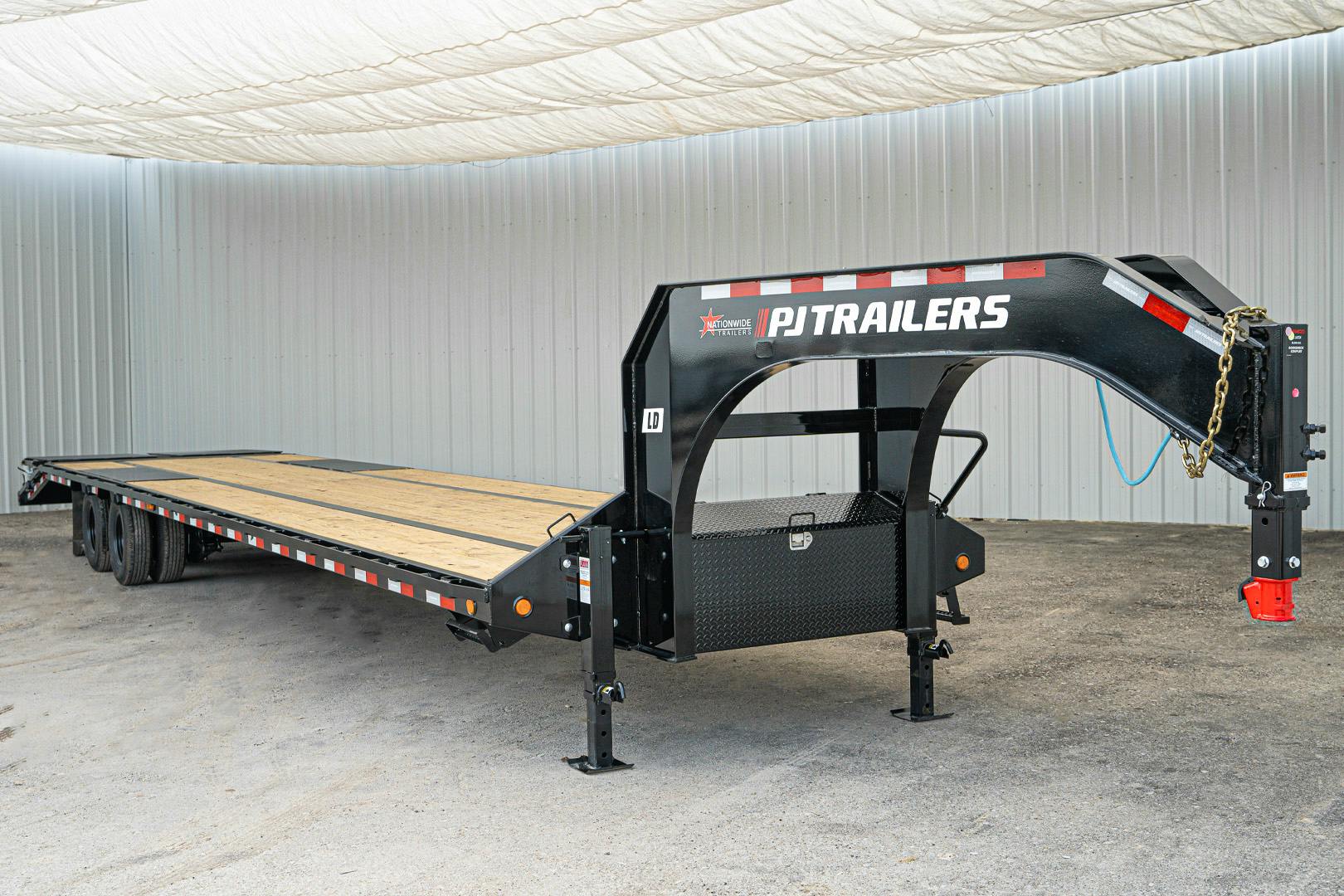 PJ Trailers 40'x102" Gooseneck Low Pro Flatbed Trailer w/ Duals (LD) - Image 4