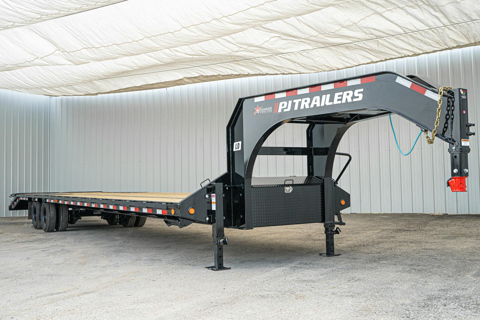 PJ Trailers 40'x102" Gooseneck Low Pro Flatbed Trailer w/ Duals (LD) - Image 6