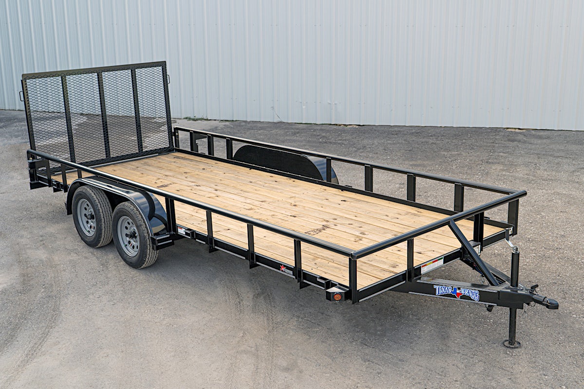 Texas Bragg 18'x83" Utility Trailer w/ 4' Gate (U2) - Image 2