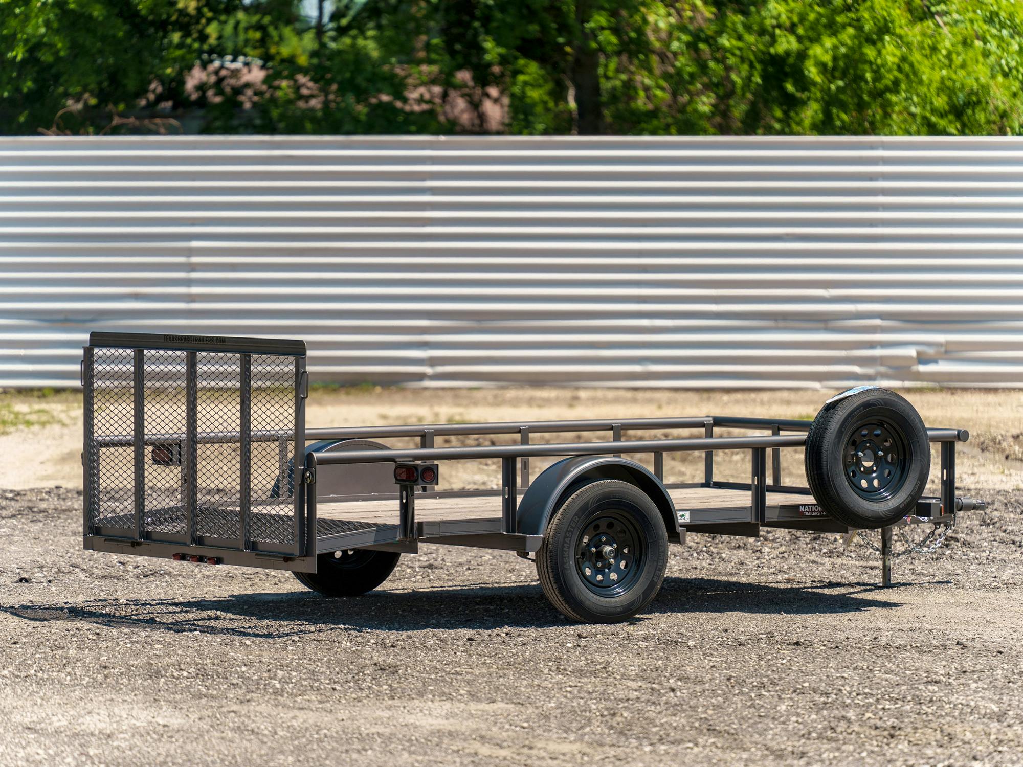 Texas Bragg 12'x77" Utility Trailer w/ 3' Gate & 2' Dovetail (U1) - Stock #86361 - Image 2 of 4