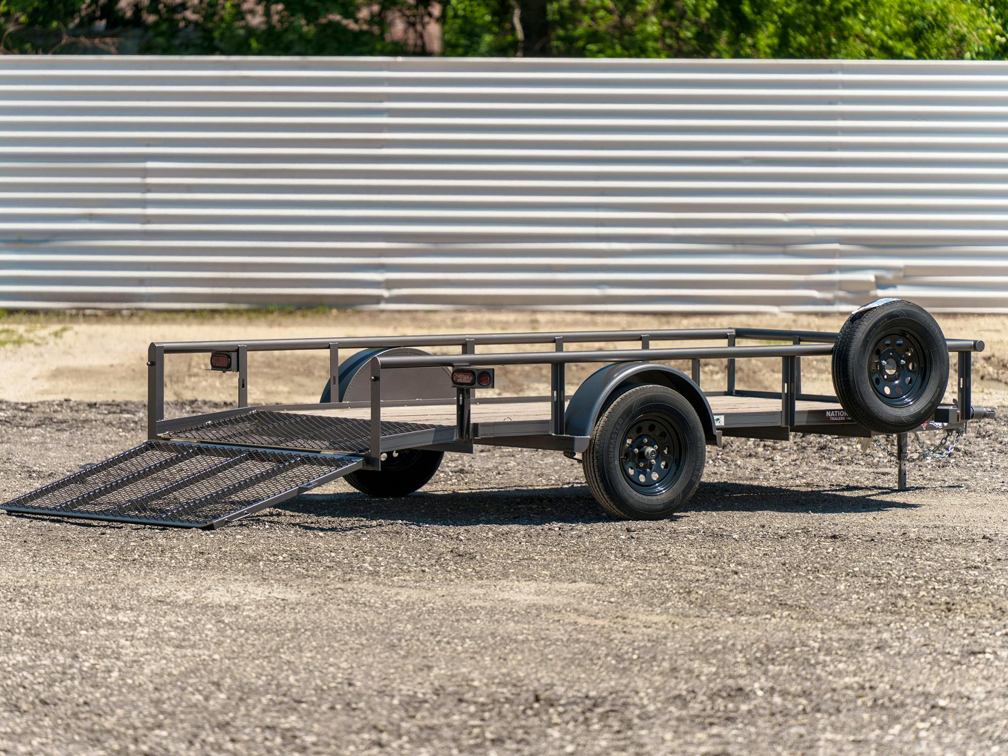Texas Bragg 12'x77" Utility Trailer w/ 3' Gate & 2' Dovetail (U1) - Stock #86361 - Image 3 of 4