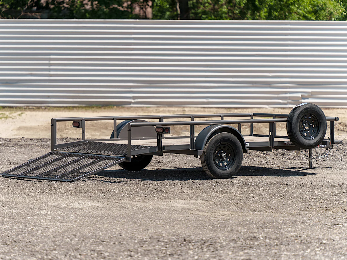 Texas Bragg 12'x77" Utility Trailer w/ 3' Gate & 2' Dovetail (U1) - Stock #86361 - Image 3 of 4 Texas Bragg 12'x77" Utility Trailer w/ 3' Gate & 2' Dovetail (U1) - Stock #86361 - Image 3 of 4
