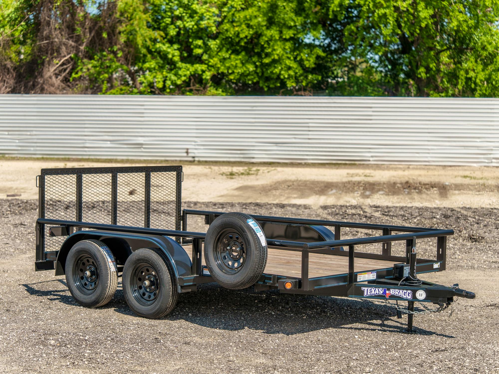 Texas Bragg 12'x83" Utility Trailer w/ 3' Gate & 2' Dovetail (U2) - Stock #86364 - Image 1 of 4