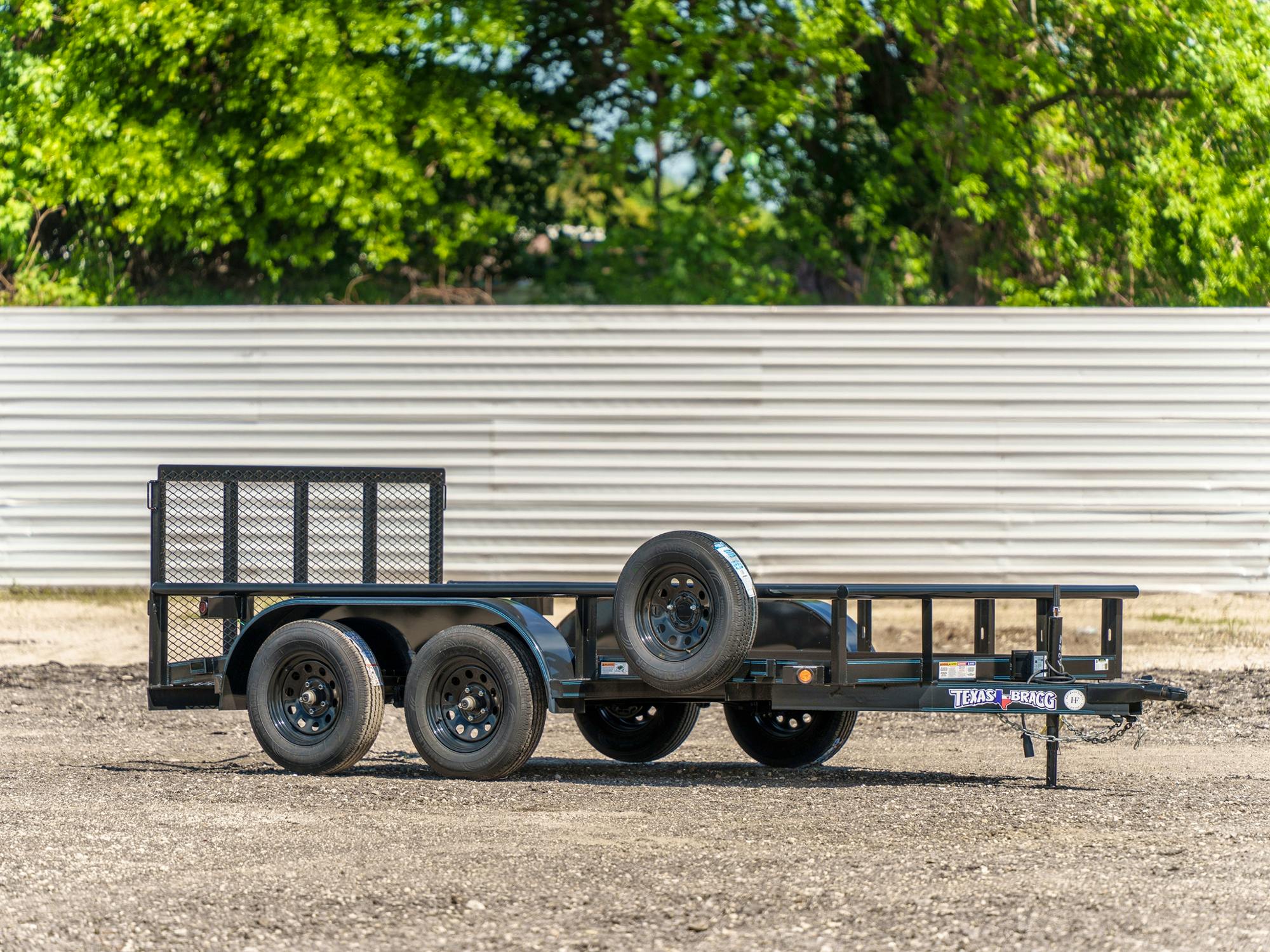 Texas Bragg 12'x83" Utility Trailer w/ 3' Gate & 2' Dovetail (U2) - Stock #86364 - Image 2 of 4
