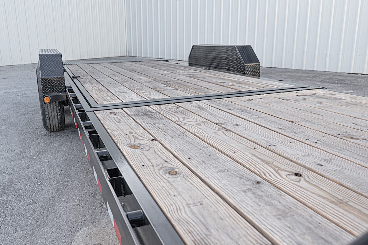 PJ Trailers 24'x82" Gooseneck 6" Channel Equipment Gravity Tilt Trailer (T6) - Image 13