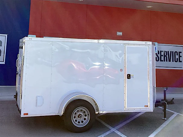 Spartan 5'x10' Enclosed Cargo Trailer w/ Rear Ramp Door (C1) - Stock #86379 - Image 3 of 5 Spartan 5'x10' Enclosed Cargo Trailer w/ Rear Ramp Door (C1) - Stock #86379 - Image 3 of 5