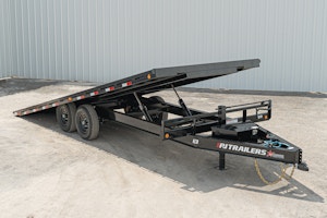 PJ Trailers 22'x102" Deckover Power Tilt Trailer (T8)
